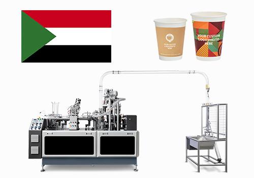 OCM100 ultrasonic heater paper cup making machine with 5 tons of paper in Sudan