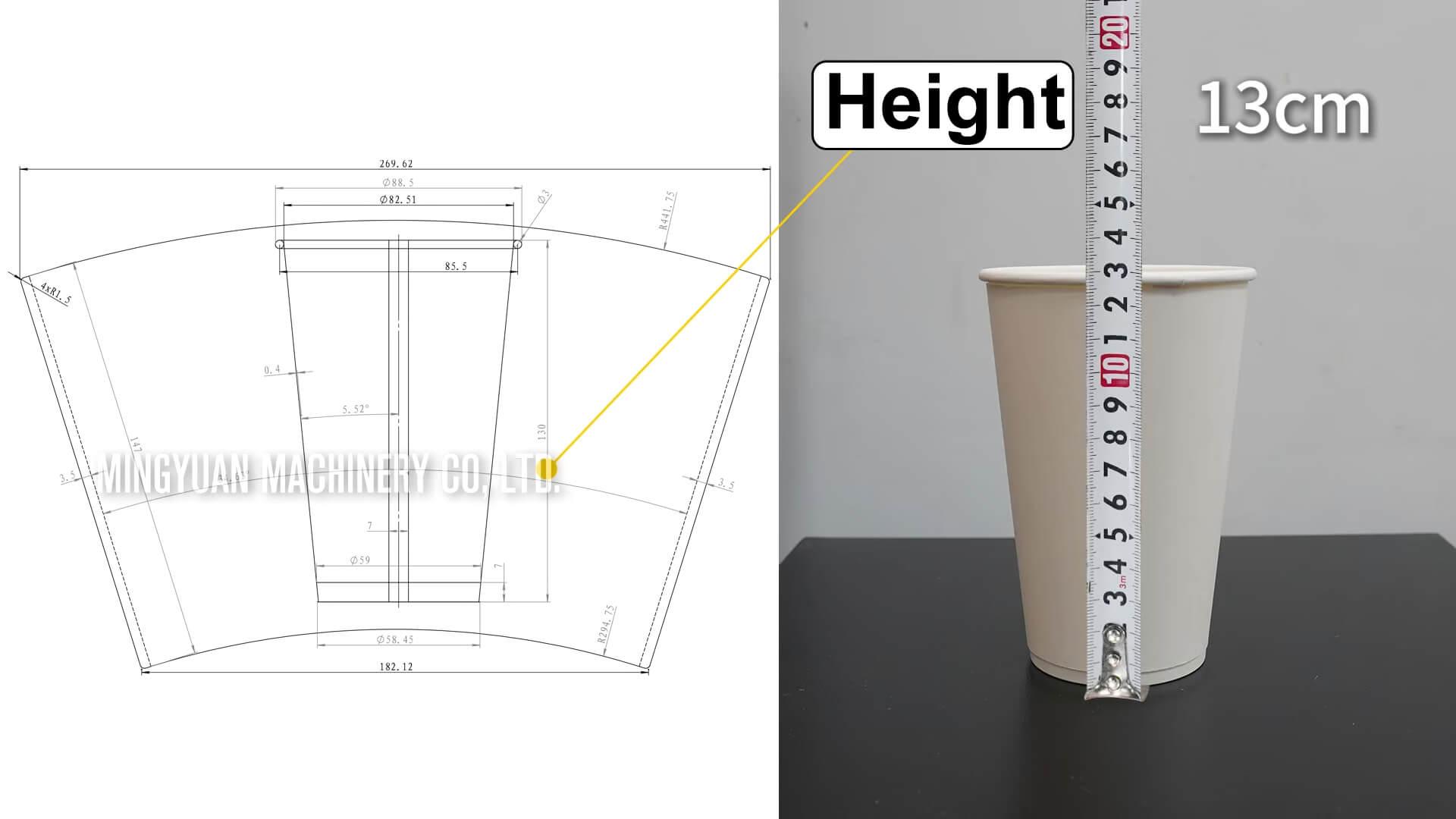 16oz OCM12 paper cup machine with paper cup sleeve machine in Britain