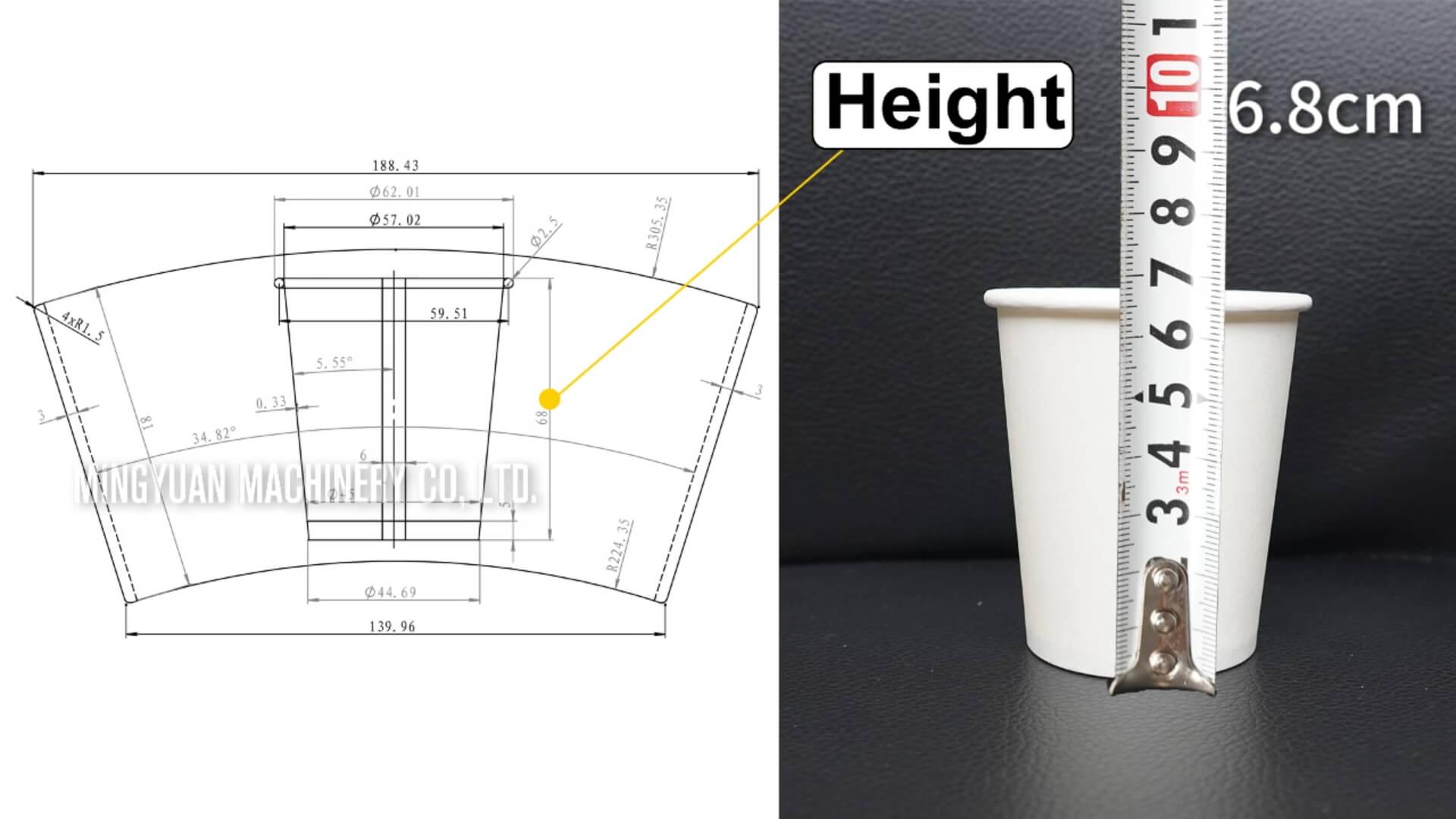 fully automatic paper cup machine with cup collection table in Ethiopia