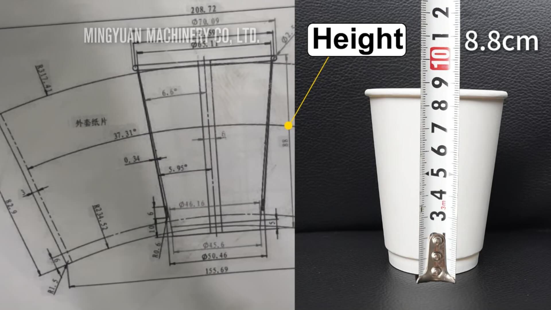 Paper cup sleeve making machine with cup collection table in Bosnia and Herzegovina