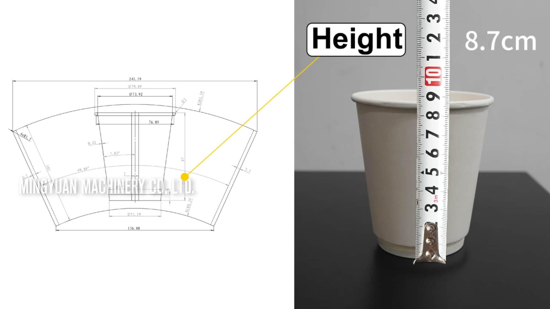 OCM12 simple model ultrasonic paper cup machine with MYC-D cup sleeve machine in Saudi Arabia