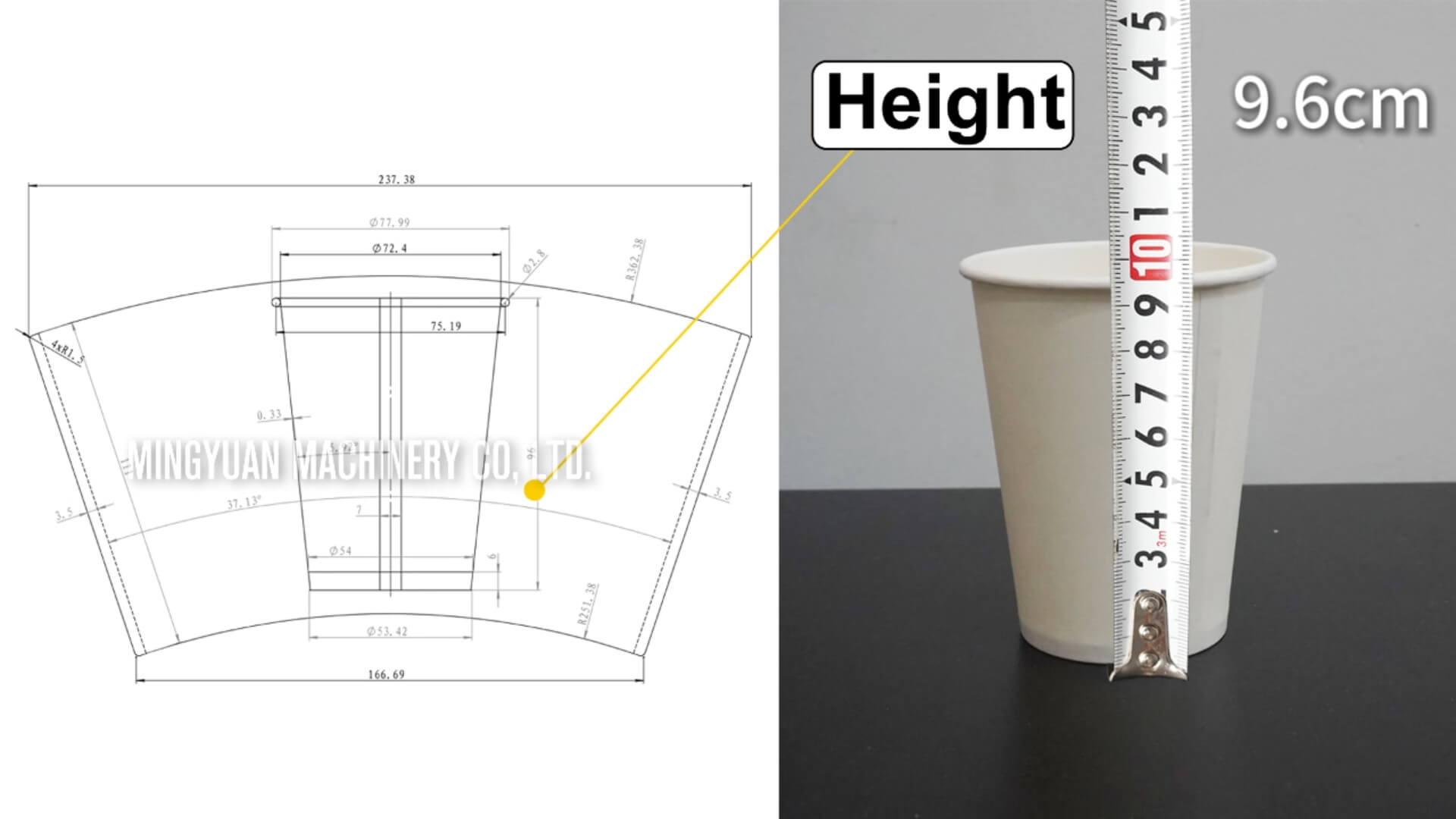 OCM12 simple model ultrasonic heater paper cup machine with cup collection table in China