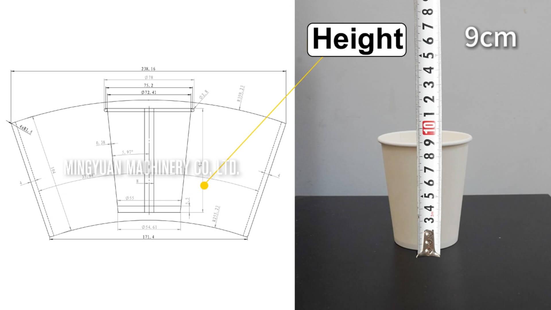 Two OCM100 simple model ultrasonic paper cup making machines with cup collection table in Lebanon