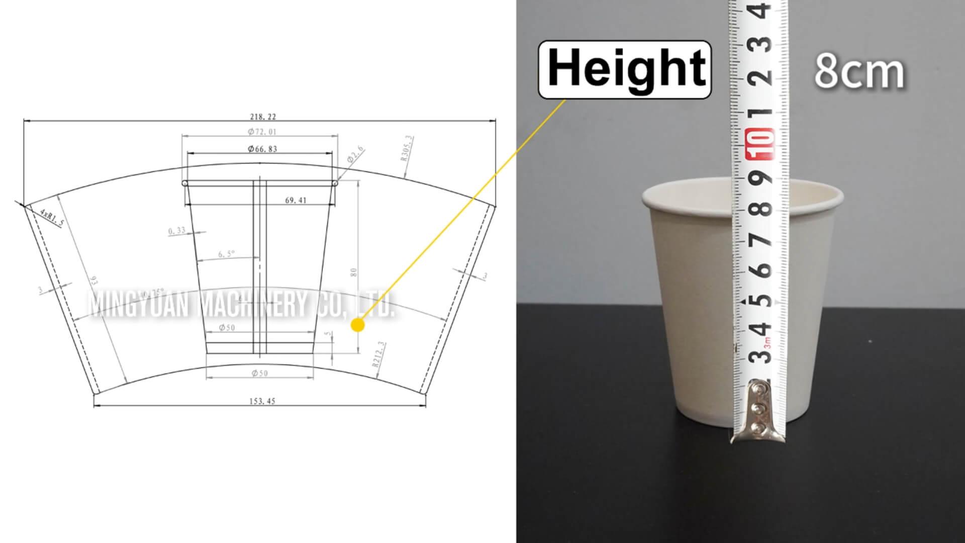 OCM100 simple model ultrasonic heater paper cup making machine with cup collection table in Yemen