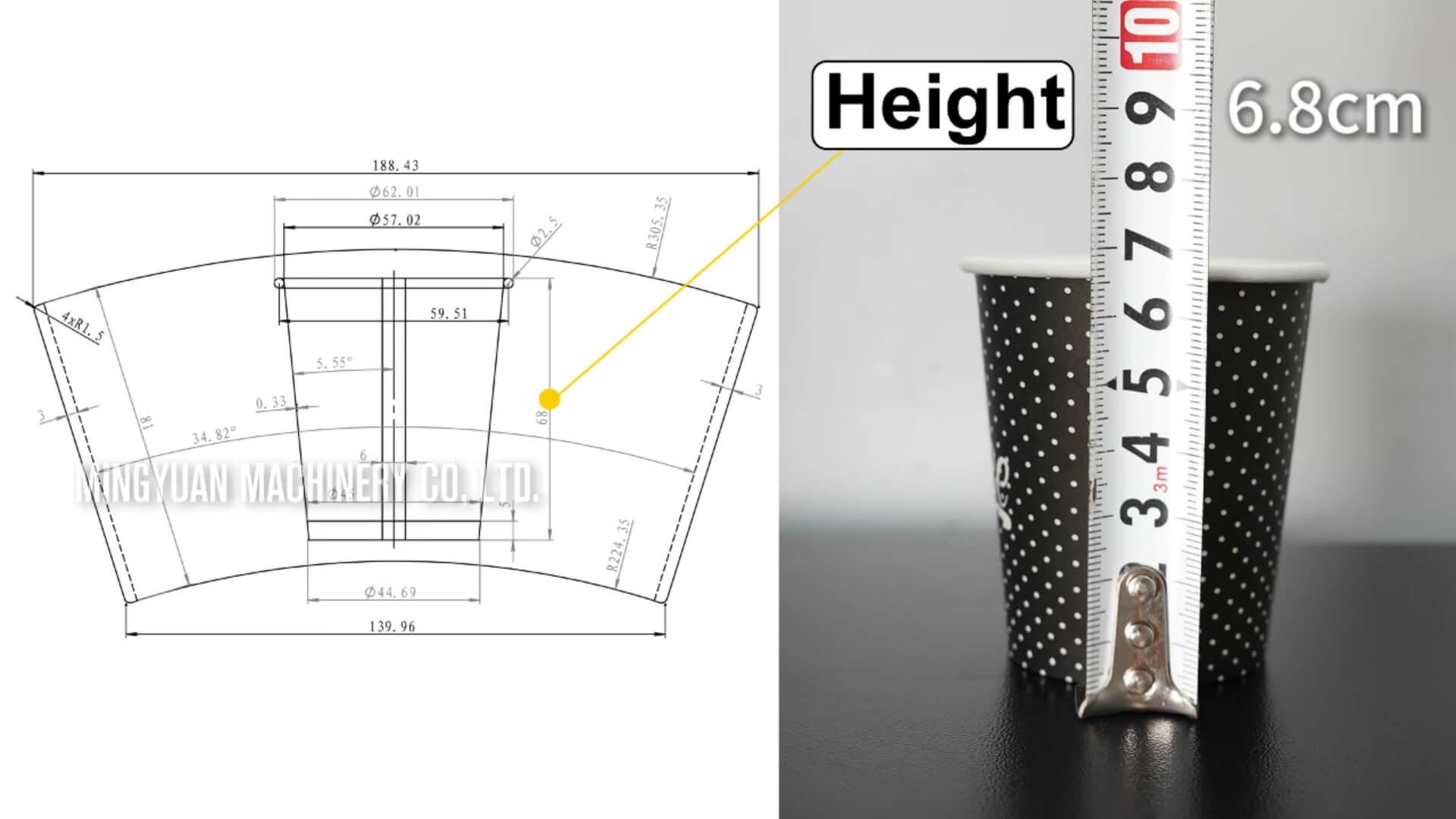 OCM12 simple model ultrasonic heater paper cup machine with cup collection table in Ethiopia