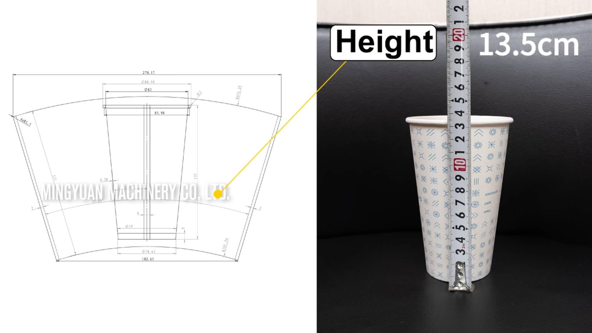 16oz OCM12 intelligent model paper cup forming machine with cup collection table in Mexico