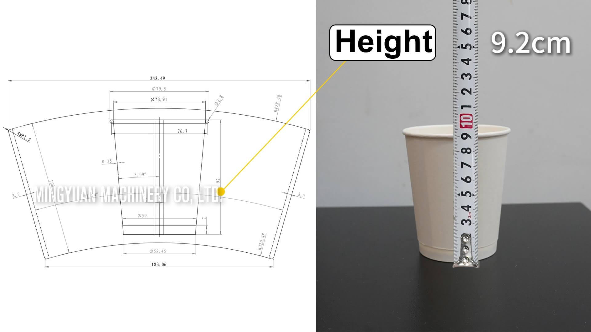 8oz OCM12 simple model ultrasonic paper cup machine with MYC-D paper cup sleeve machine in Britain