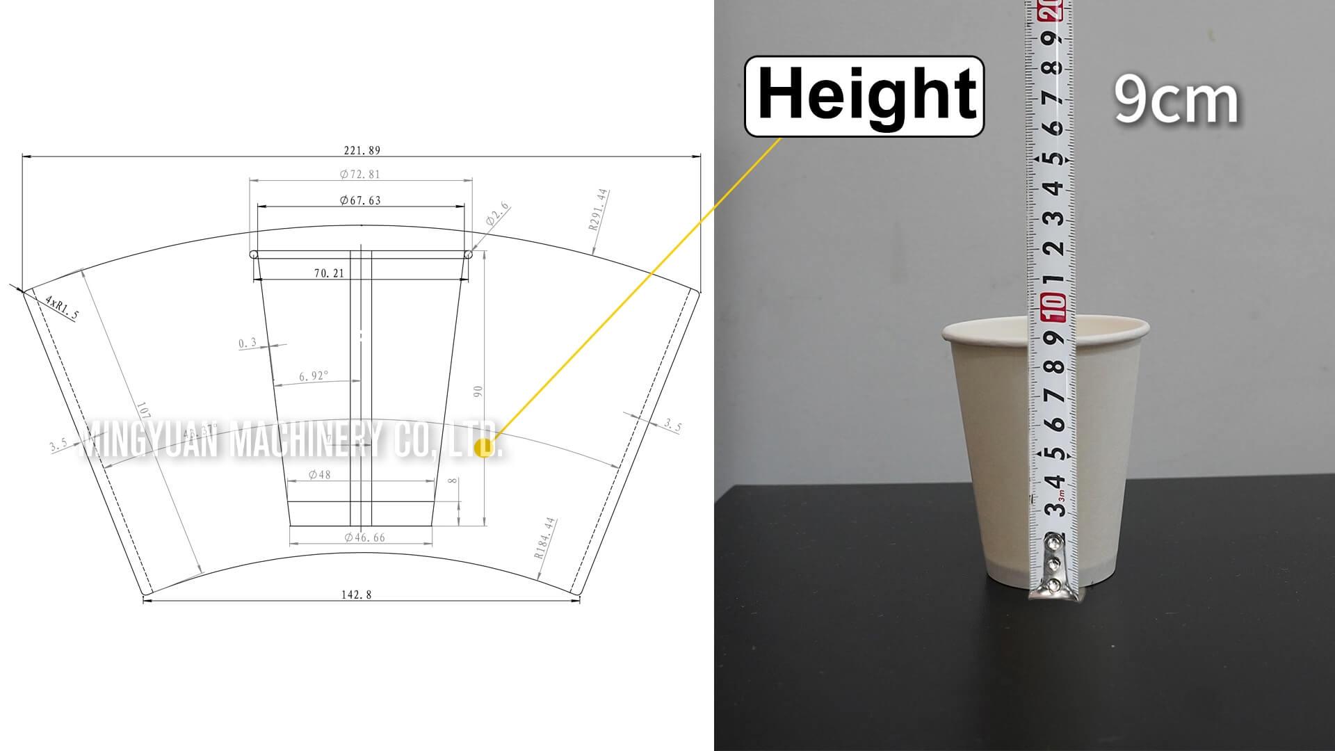 OCM12 intelligent model paper cup making machine with cup collection table in Philippines