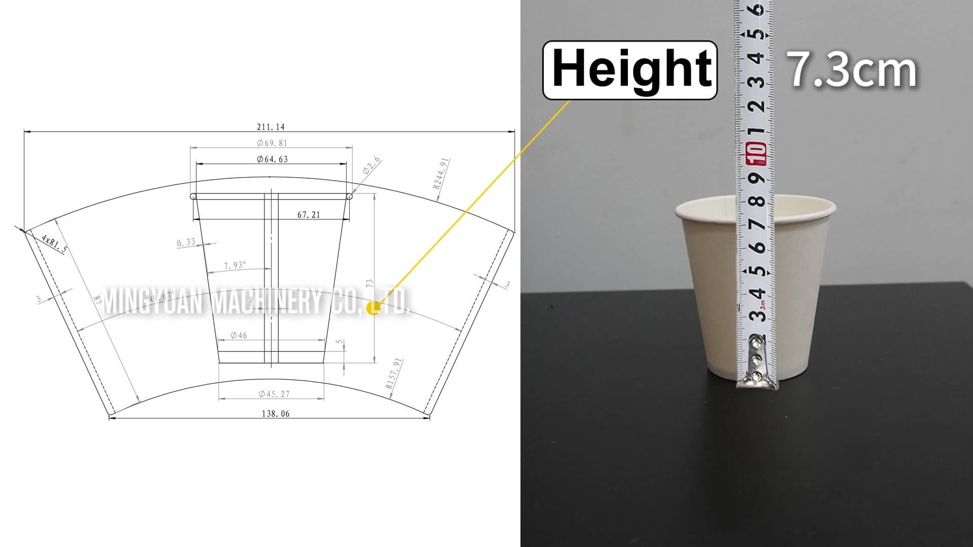 6oz OCM12 simple model ultrasonic paper cup making machine with cup collection table in Armenia