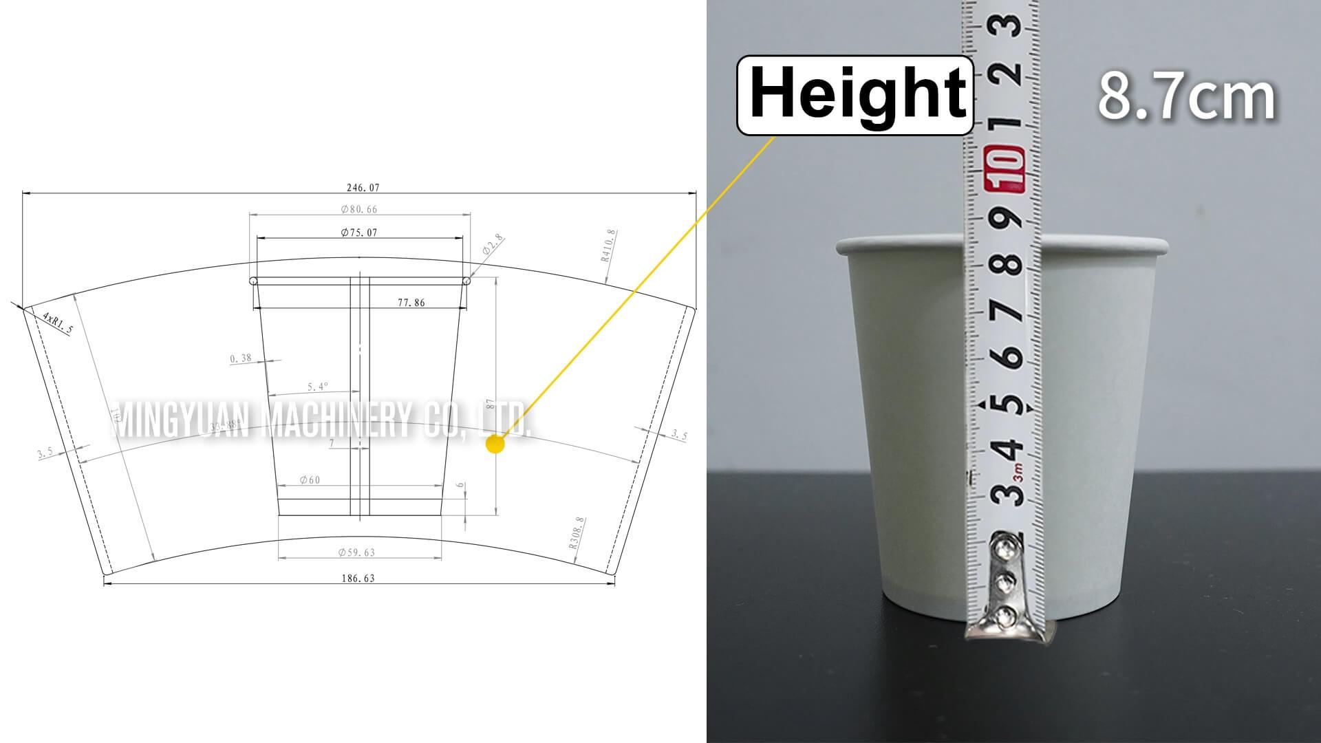 OCM12 simple model ultrasonic heater paper cup forming machine with cup collection table in Russia