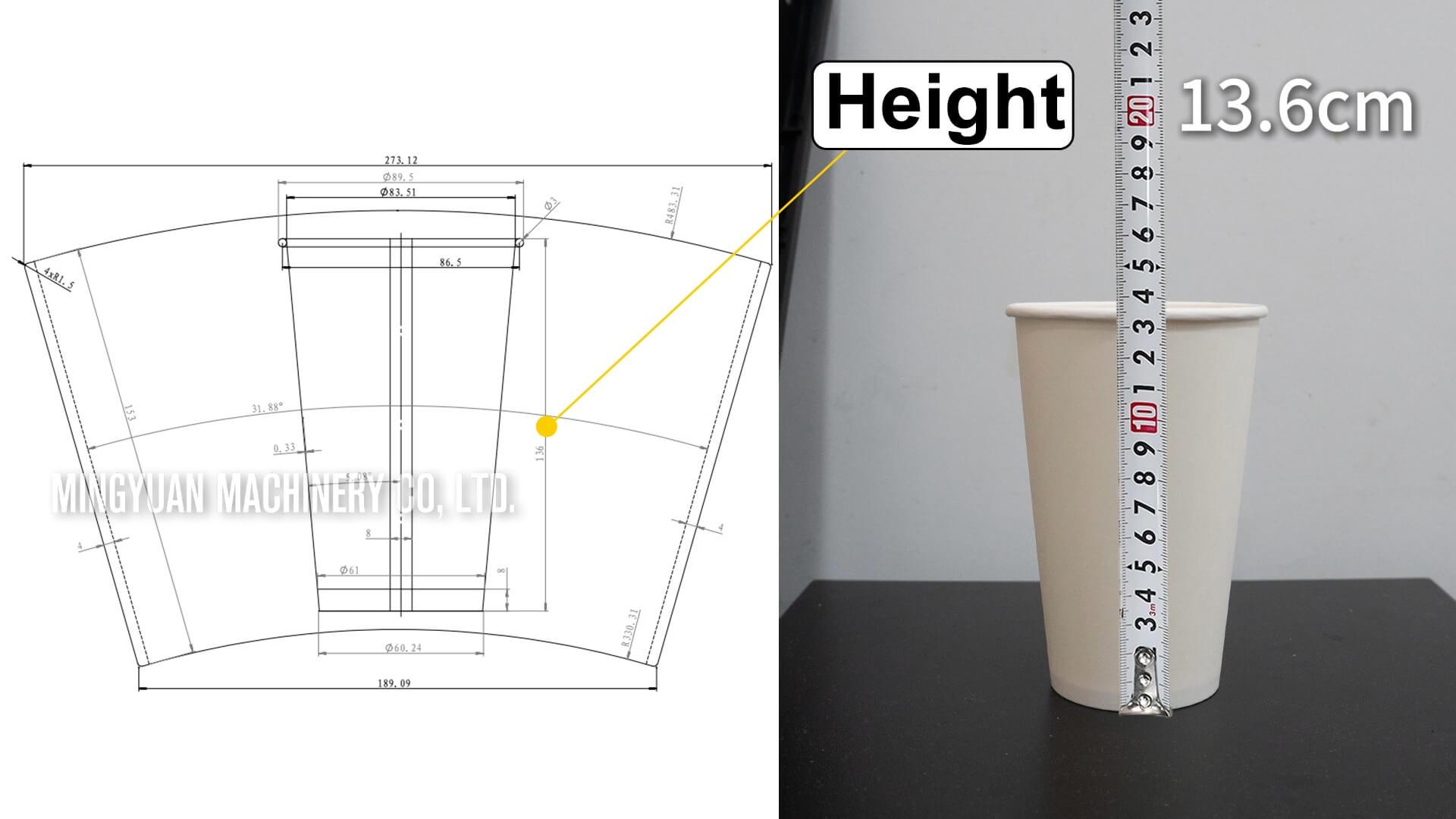 16oz OCM12 intelligent model  paper cup machine with cup collection table in Moldova