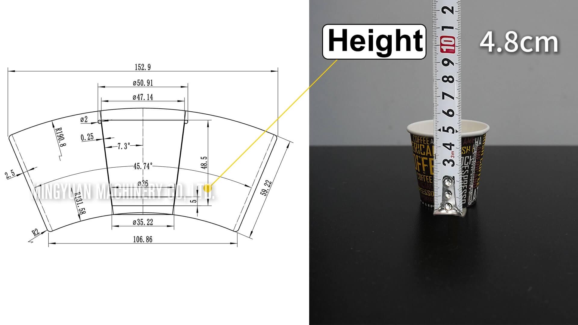 2.5oz OCM12 intelligent model paper cup making machine with cup collection table in Palestine