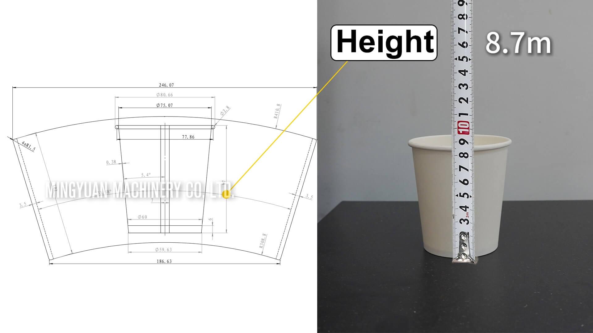 OCM12 OCM100 paper cup machines with cup collection table and MY-450X packing machine in Russia