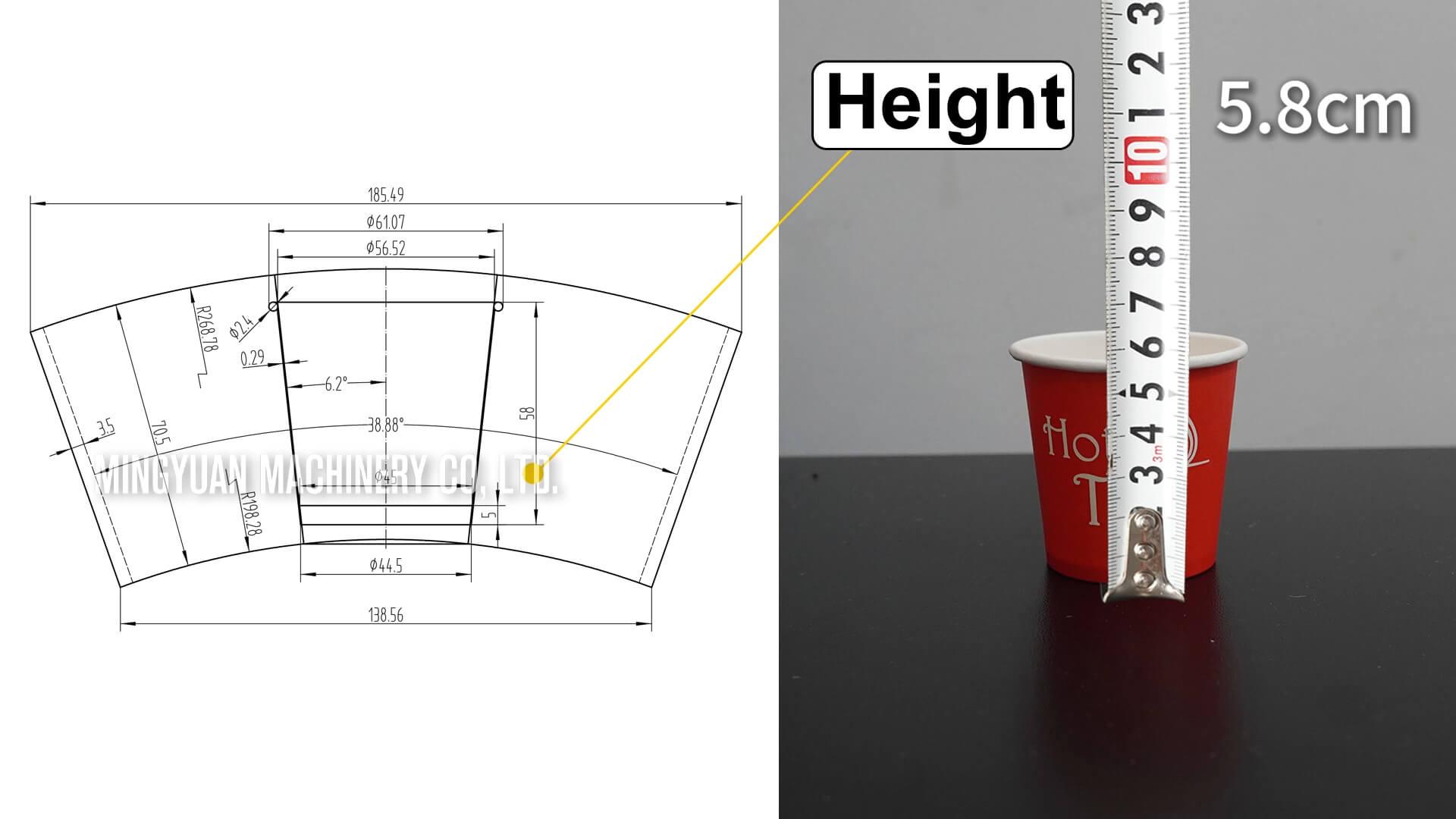 OCM100 simple model ultrasonic heater  paper cup making machine in Sudan