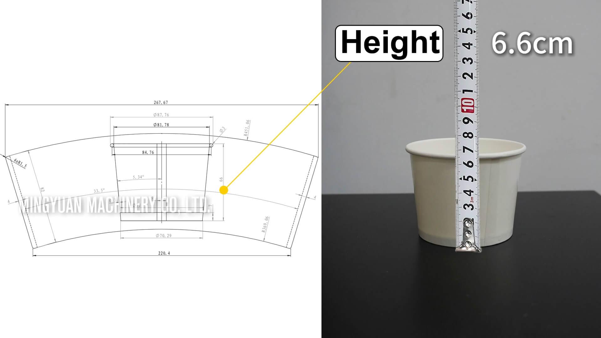 320ml MYC-W35 paper bowl making machine with cup collection table case in Philippines